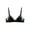 Black, variant on Women's Lace Bras Wireless See Through Bra Triangle Bras Low Cut Demi Unpadded Bralette Sexy No Underwire Everyday Bra Wine Size XL