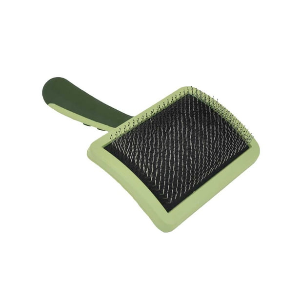 Coastal - Safari - Curved Firm Slicker Dog Brush, No Color, One Size (7.5" L x 4.5" W)