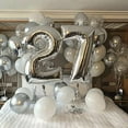 thumbnail image 5 of Black White Silver Balloon Garland Kit for Graduation Birthday Wedding Birthday New Year Celebrate Baby Shower Party Decorations (balloon set 2,As picture), 5 of 7