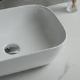 thumbnail image 5 of FELICON Bathroom Sink Vessel Sink White Ceramic Rectangle Sink 455 * 320 * 135mm(17.9 * 12.6 * 5.3 in), 5 of 10