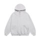 thumbnail image 1 of Autumn/Winter Heavyweight 500g Double-Headed Zipper High Neck Cardigan Jacket Solid Color Loose Casual Hoodie, 1 of 4