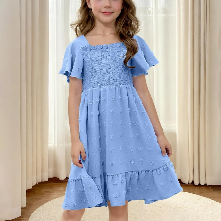 toddler flowy dress Toddler Girl Floral Drawstring Flowy Spliced Mesh Swim Dress with Tria main image 1