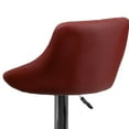 thumbnail image 2 of Burgundy Vinyl Diamond Back/Bucket Seat Adjustable Barstool, 2 of 11