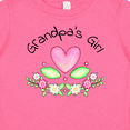thumbnail image 4 of Inktastic Grandpa's Girl Heart Flowers Girls Baby T-Shirt, 4 of 5