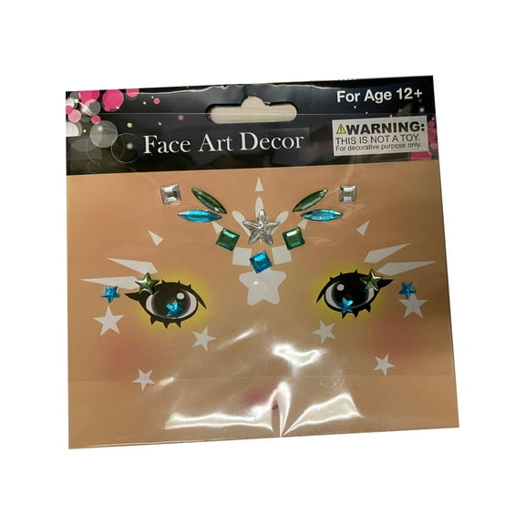 Face Art Star Gems And Face Stick Ons Costume Accessory