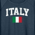 thumbnail image 3 of Instant Message - Italy Flag - Women's Lightweight French Terry Long Sleeve Shirt, 3 of 6
