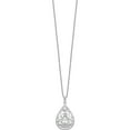 thumbnail image 2 of Sterling Silver Cz In Loving Memory 18In Necklace Made China qsx529, 2 of 5