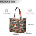 thumbnail image 5 of Flower Women's Large Weekend Travel Bag Moving Canvas Handbag Thick Double Layer Beach Weekend Travel Unisex Hospital Maternity Delivery with Toiletry Waterproof, 5 of 5