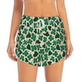thumbnail image 2 of Susaid Happy St. Patrick's Day Print Women's High Waisted Running Shorts Quick Dry Athletic Gym Track Workout Shorts Zip Pocket-X-Large, 2 of 7