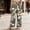 *A-Black, variant on ClodeEU Women's Printed Linen High Waisted Straight Leg Pants with Elastic Waist and Pockets, Loose Fit Casual Long Trousers I-Khaki,Womens Plus XL