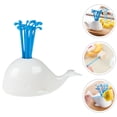 thumbnail image 2 of MasteelfCA 1 Set Appetizer Fork Mini Skewer Whale Shape Cocktail Fork Plastic Fruit Pick, 2 of 8