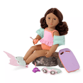 thumbnail image 3 of Our Generation Mermaid Tales Swim Fin and Accessories for 18" Dolls: 7-Piece Beach Set with Bath Accessories, 3 of 6
