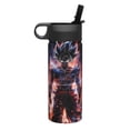 thumbnail image 2 of 18oz Sports Insulated Kettle Drinking Cup Water Goku Water Bottle Stainless Steel Kettle Portable Cup For Gym Outdoor Sports(With Straw), 2 of 9