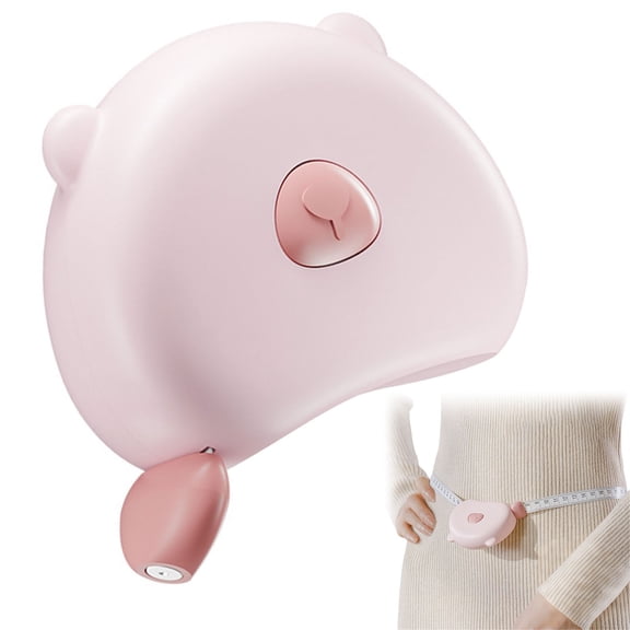 CoreLiving Tape Measure Soft Body Measuring Tape Retractable Flexible Measuring Tape for Body Measurements Sewing Tailor Cloth Measurement Tool Pink