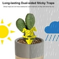 thumbnail image 3 of 36PCS Fruit Fly Sticky Traps Fungus Gnat Traps Insect Trap for Plants Kitchen Indoor Outdoor White Flies Mosquitos Fungus Gnats Flying Insects Houseplant Gifts (Rocker Shape), 3 of 6