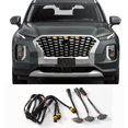 thumbnail image 1 of Grille avant 3* avec Lumière LED Style Raptor pour Hyundai Palisade 2016-2023, 1 of 4