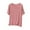 Watermelon Red, variant on Jalioing Women's Summer Pajama Shirt Plus Size Comfy Basic Short Sleeve Crew Neck T Shirt Loose Plain Sleep Tee