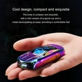 thumbnail image 5 of Sports Car Style Rechargeable Lighter Metal Type C Fingerprint Sensing Windproof Plasma USB Compact LED Gift Camping Hiking BBQ Outdoor Indoor Multi Color Smokeless, 5 of 5