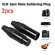 thumbnail image 5 of 1 Par XLR 3 Pines DIY Conectores Cable Audio Enchufe Soldadura (), 5 of 8