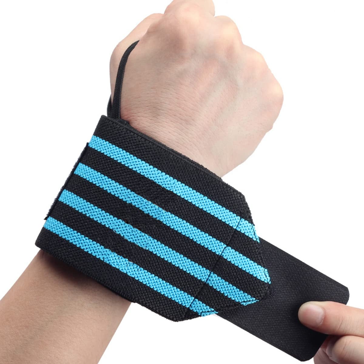 kossto Wrist Support Brace, Wrist Strap, Sport Wrist Wrap Gym Accessories for Hand Grip, Weightlifting for Wrist Pain Relief with Thumb Loop Straps