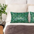 thumbnail image 3 of Pofeuu Monstera Leaves Print Satin Pillowcase for Hair and Skin Pillow Cases, Silk Pillow Cases, Soft Cooling Pillow Covers, 20x30 Inches（Pillow core not included）, 3 of 7