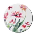 thumbnail image 1 of Floral Mouse Pad for Computers, Watercolor Pastel Toned Flourish Blooms Botanical Beauty Boho Harvest Nature Picture, Round Non-Slip Thick Rubber Modern Mousepad, 8" Round, Multicolor, by Ambesonne, 1 of 2