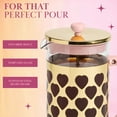 thumbnail image 4 of Paris Hilton French Press Coffee Maker with Heart Shaped Measuring Scoop, 34 Ounce, Pink, 4 of 10