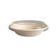 thumbnail image 2 of Recipiente de Cartón Desechable con Tapa de Plástico - Recipiente para Microondas de 850 Ml, Apto para Yogur Griego, Hielo Raspado y Comidas Frías. Caja Ecológica para Llevar (Caqui o Blanco)., 2 of 6