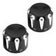 thumbnail image 1 of Tapa de cubierta de perno de tuerca de calavera para eje delantero de motocicleta, de aluminio CNC, 2 uds. (negro), 1 of 11