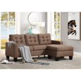 thumbnail image 5 of Earsom Sectional Sofa (Rev. Chaise) in Brown Linen, 5 of 5