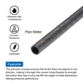 thumbnail image 4 of 2Pcs Carbon Fiber Tubes 6 x 8 x 420mm Matte Surface Rod 3K Roll Wrapped Carbon Round Tubing for RC Airplane, 4 of 5