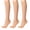 3 Pairs Natural, variant on 3 Pairs Sheer Knee High Stockings for Women 15 Denier Knee High Socks with Reinforced Toe