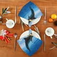 thumbnail image 4 of Coolnut Soft Reusable Satin Table Decorative Napkins, 20x20InX6 PCSFunny Dolphin, Family Dinner Wedding Banquet, Cocktail Party, Kitchen, Birthday Party Washcloth Gift, 4 of 7