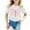 White, variant on WOYY Toddler Girls Graphic Tee Short Sleeve Bow Print T Shirt Cotton Casual T-Shirt