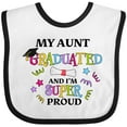thumbnail image 3 of Inktastic My Aunt Graduated and I'm Super Proud Boys or Girls Baby Bib, 3 of 4