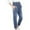 Blue, variant on Girl's High Waisted Jeans Solid Jeans Casual Loose Denim Pants with Big Pocket Elastic Waist Comfy Full Length Pants Jeans Girls Jogger Pants Blue 3Y