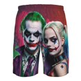 thumbnail image 6 of Film Harley Quinn Joker Men's Beach Shorts Swim Trunks Casual Quick Dry Board Shorts Swimwear with Mesh Lined and Pockets, 6 of 8