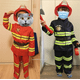 thumbnail image 4 of Disfraz de bombero para niños y niñas, disfraz de cosplay para Halloween, carnaval, fiesta, uniforme de bombero Sam, ropa de trabajo, regalo de Navidad, 4 of 5