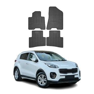 OMAC Floor Mats Liner for Kia Sportage 2015-2016 Black Rubber All-Weather 4 Pcs