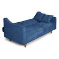 thumbnail image 4 of Sofá Cama De Velvet Azul Beehive Memory Foam Modelo Annika, 4 of 8