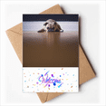 thumbnail image 1 of Dog Animal Room Floor Picture Welcome Back Greeting Cards Envelopes Blank, 1 of 3
