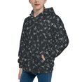 thumbnail image 2 of Pofeuu Wireless Antenna Icon Print Teenage Zipper Hoodie Sweatshirts Hooded Casual Jackets With Pocket For Boys Girls-Small, 2 of 6