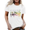 thumbnail image 1 of VJATTWR T-Shirt Surdimensionné Femme Décontracté T-Shirts pour Femmes Manches Courtes Col Rond Imprimé Graphique Tenue Décontractée pour un Confort et un Style au Quotidien L, 1 of 4