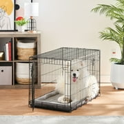 Vibrant Life Foldable 2-Door 48 Wire Crate for Dogs with Divider and Leak-Proof Tray