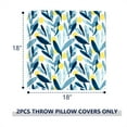 thumbnail image 2 of Outdoor Throw Pillow Covers 18\u201dx18\u201d, Decorative Pillow Covers for Patio Furniture, Modern Cushion Cases for Garden Couch Home Sofa Bed Office Chair, Pack of 2, Leaves Multi, 2 of 6