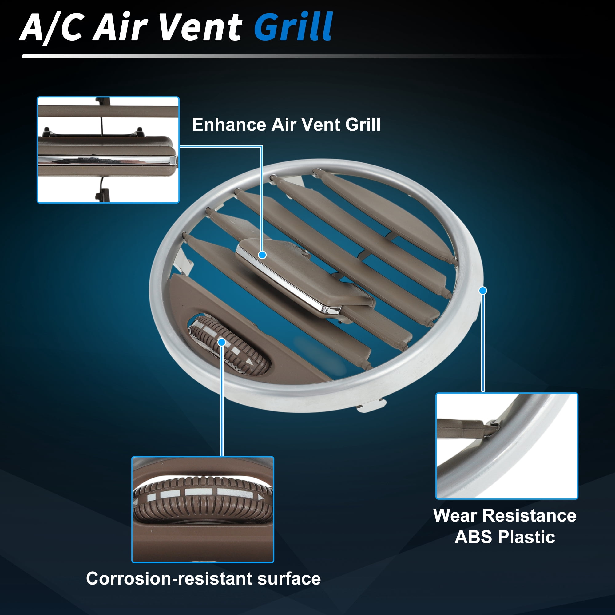 Unique Bargains AC Air Vent Grill for mercedes X164 GL GL450 W164 ML300 350 Middle