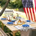 thumbnail image 4 of Table Runner 13x120inch Gradient Abstract Country Farmhouse Waterproof Table Cloth Holiday Kitchen Dining Table Decorations for Indoor Outdoor Home Party Coffee, 4 of 8