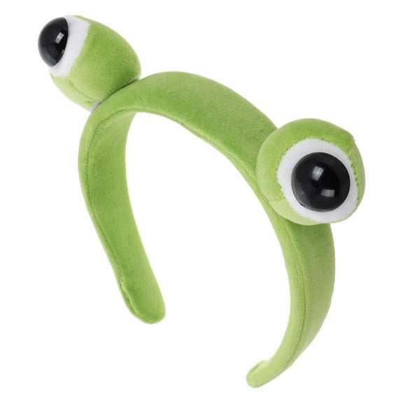 WRITWAA Plush Frog Animal Headband for Kids and Women, Skincare Hair Band for Theme Parties, 1 Piece