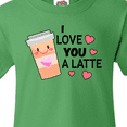 thumbnail image 4 of Inktastic I Love You a Latte with Coffee Cup Youth T-Shirt, 4 of 5