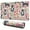 Boston Terrier Dog, variant on Long Mouse Pads for Desk,Cute Shiba Inu Desk Mats on Top Of Desks, Desk Mouse Pad Extra Large with 3mm Non-Slip Base and Stitched Edge for Gaming,Office,Work,Home 31.5"x11.8"